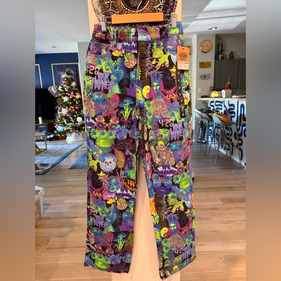 Zumiez Denim - Zumiez Multicolor Graphic Women's Jeans